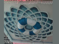 Cotton Blue Decorative Tent Ceiling