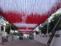 Decorative Ribbon Ceiling Tent